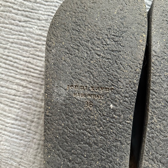 JENNI KAYNE Oiled Leather Moc Clogs Black Size 38 - Picture 5 of 8